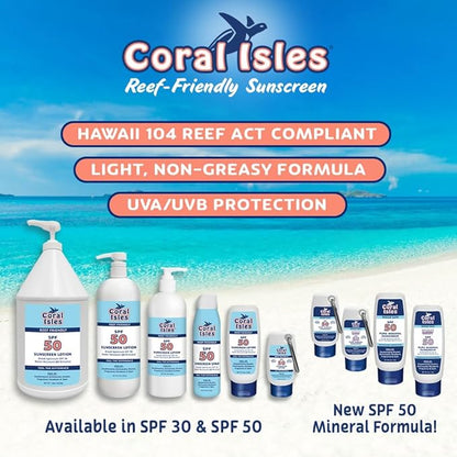 Rocky Mountain Sunscreen | SPF 50 Lotion for Kids Broad Spectrum UVA/UVB Protection | Hawaii 104 Reef Act Compliant (Oxybenzone & Octinoxate Free) | Water Resistant 80 Min. |Quart With Pump (32 Fl Oz)