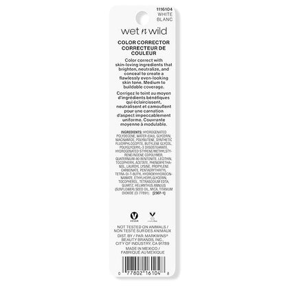 wet n wild Photo Focus Care Color Corrector, Niacinamide-Infused, Seamlessly Buildable for All Skin Types, Lightweight Formula for Flawless Correction, Vegan & Cruelty-Free - White