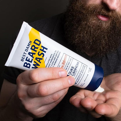 Duke Cannon Supply Co. Beard Wash Citrus Hefeweizen, 6 Fl Oz - Made with Plant-Based Ingredients to Strengthen, Rejuvenate, Soften and Condition