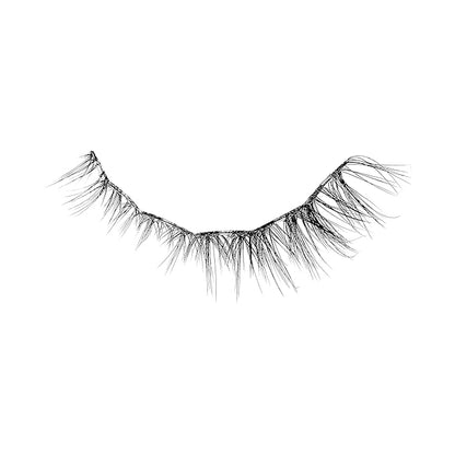 KISS imPRESS Falsies Long Lasting Self Adhesive Eyelashes, ‘Demi Wispy’, 5 Day Extended Wear, 24 Light Volume Lash Clusters (5,6,8,10,12, & 14mm), Precision Non-Stick Applicator