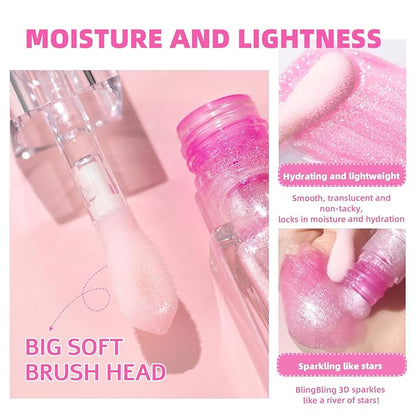 Erinde Magic Color Changing Lip Oil, Moisturizing Lip