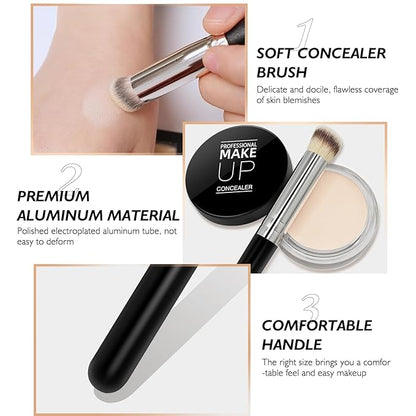 Cream Concealer Full Coverage Makeup, Matte Color Correcting LIGHT CREAM)