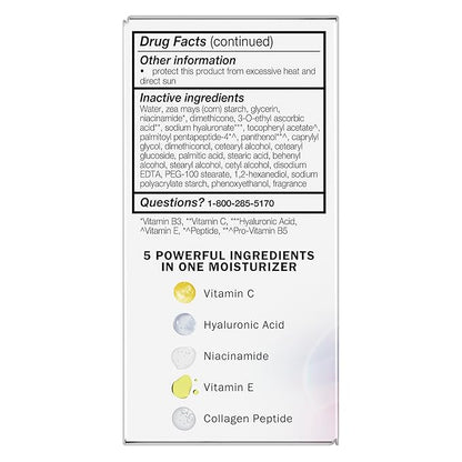 Olay Super Cream with Sunscreen SPF 30, 15 mL, Trial Size Ultra Lightweight Face Moisturizer - Vitamin C, Hyaluronic Acid, Niacinamide, Collagen Peptide - Hydrate, Smooth, Brighten, Firm, and Protect