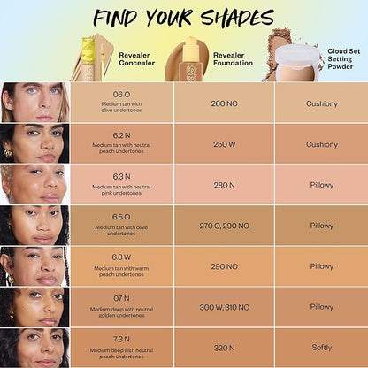 Kosas Revealer Concealer - Medium Coverage Makeup with 6.5 O)