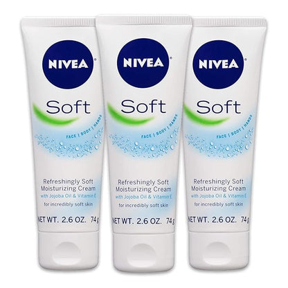 NIVEA Soft Moisturizing Creme 2.60 oz (Pack of 6)