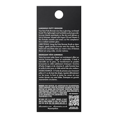 e.l.f. Luminous Putty Bronzer, Lightweight Putty-to-Powder Bronzer For