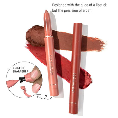 12 Colors Matte Lipstick Pen Lip Liner Pencil Long-lasting