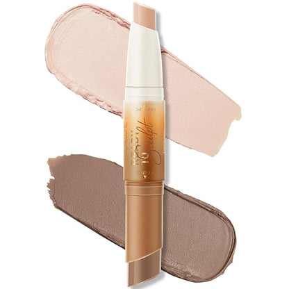 FOCALLURE 2 in 1 Cream Bronzer and Highlighter Pen,SOUR CREAM