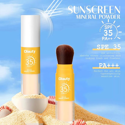 Mineral Setting Powder, Matte Oil Control Mineral Brush (Translucet, ) 8g
