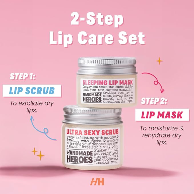 100% Natural Lip Scrub, Vegan Conditioning Gift