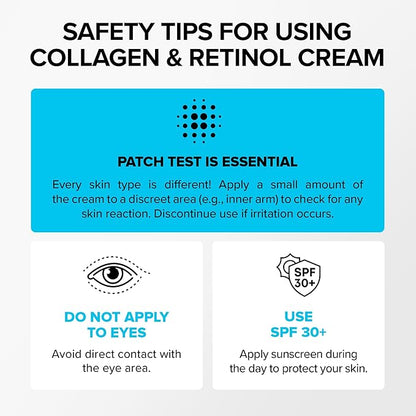 SimplyVital Collagen, Retinol & Hyaluronic Acid Cream - Anti-Aging Retinol Cream for Face, Neck & Décolleté - Made in USA - Daily Moisturizer Face Cream - 3,38 fl oz