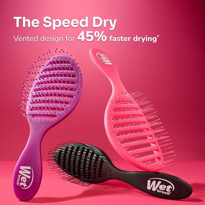 Wet Brush Speed Dry, Lime-A-Rita (Summer Quencher) - Vented Design & Soft HeatFlex Bristles Are Blow Dry Safe - Ergonomic Handle Manages Tangles - Pain-Free Hair Brush, Limited Edition