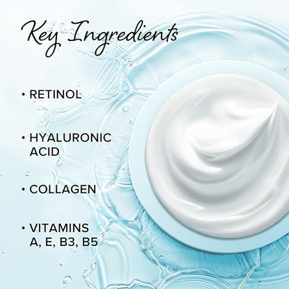 MAREE Face Moisturizer Retinol Cream for Face - Wrinkle Cream for Women - Facial Moisturizer with Collagen - Crema Hidratante Para la Cara for Skin Tightening