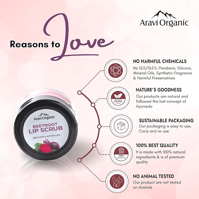 Beetroot Lip Lightening Scrub Balm