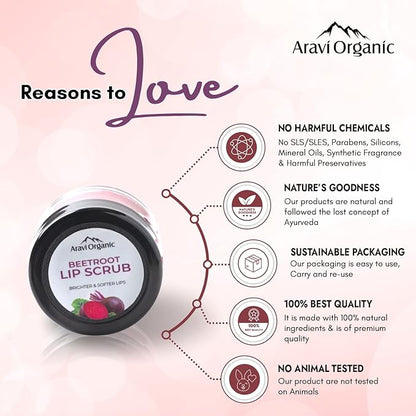 Beetroot Lip Lightening Scrub Balm