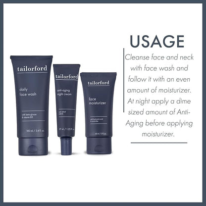 Unisex 3 Step Skin Care Routine including