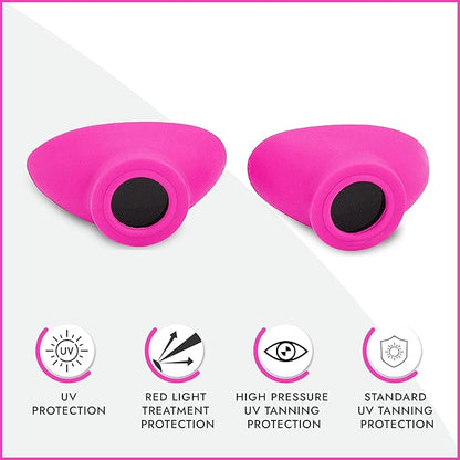 Super Sunnies Slim Flex UV Eye Protection, FDA Compliant Individual Tanning Goggles Eyeshields