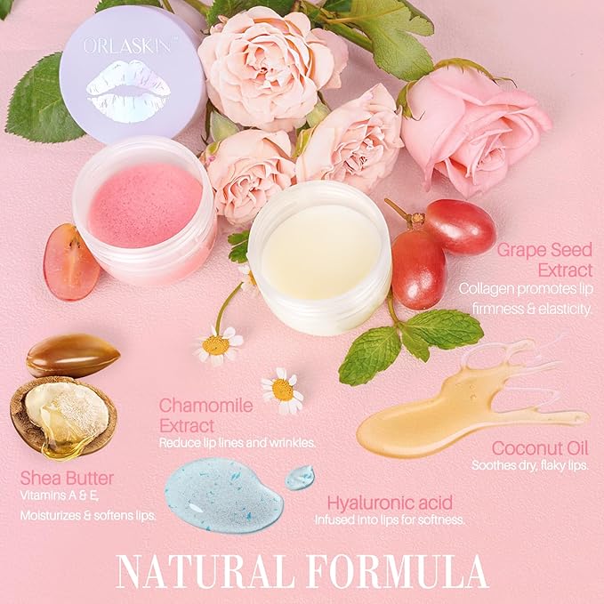 Lip Mask & Lip Scrubber Exfoliator Flavor）