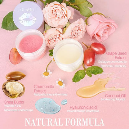 Lip Mask & Lip Scrubber Exfoliator Flavor）