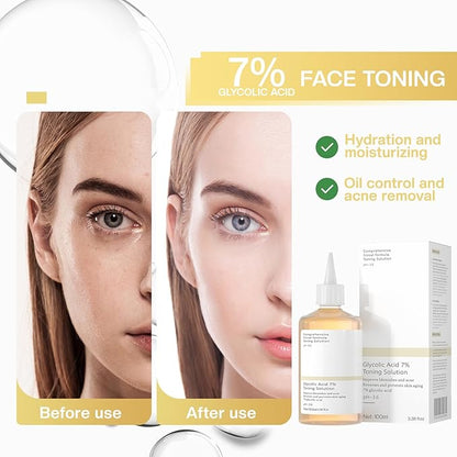 Glycolic Acid 7% Exfoliating Toner: Toner Keep Skin Skin Blemishes 100ml