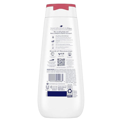 Dove Rejuvenating Body Wash for renewed, healthy-looking skin Pomegranate & Hibiscus gentle body cleanser nourishes and revives skin 325 ml