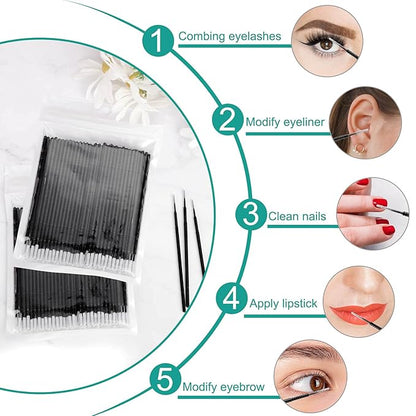 200pcs micro applicators brushes mini
