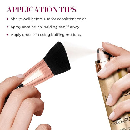 LUMINESS Airbrush Veil Tinted Moisturizer with Buffing Brush, & Ceramides