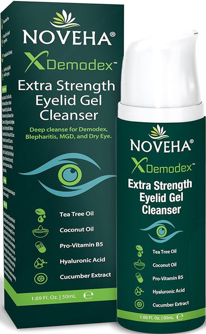 Noveha demodex extra strength eyelid
