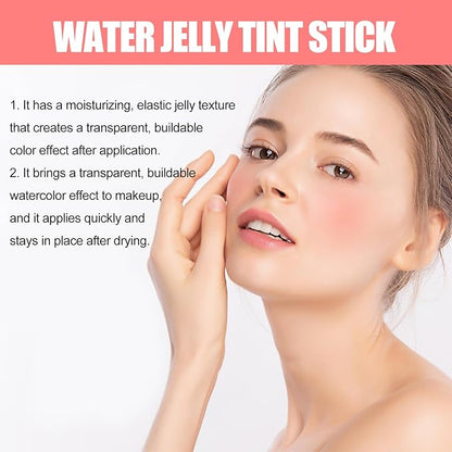 4 Pcs Milk Jelly Blush Stick,Buildable Watercolor Finish Free.（4 Color）