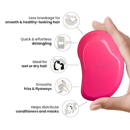 Tangle Teezer Original Detangler Brush, Dry & Wet Hairbrush for All Hair Types, Pink Fizz