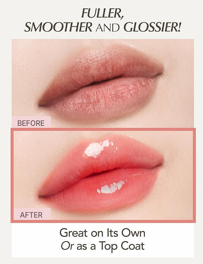 Natural Bloom Korean Lip Oil Serum 0.14 fl oz | Moisturizing Lip Booster Plumping Oil Tint Serum Enriched w/Camellia & Safflower Oils | Non-Irritating Color Changing Lip Oil (Pink Muhly)