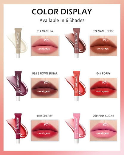 Lip Butter Balm Vanilla Beige, Hydrating Tinted Butter Lip