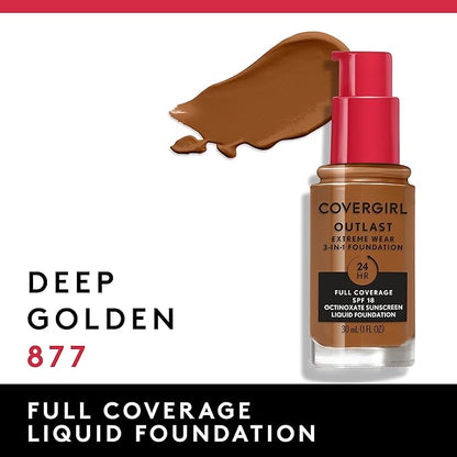 Covergirl Outlast Extreme Wear 3-in-1 Full Coverage Liquid Fl. Oz.