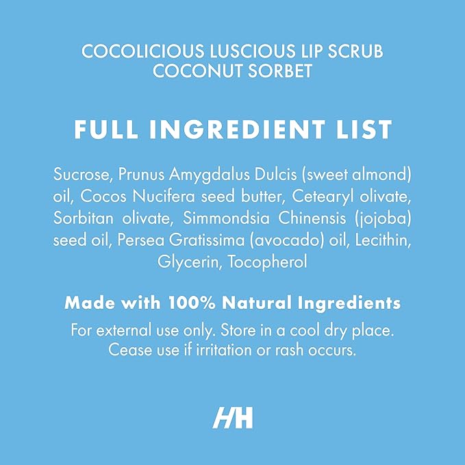 100% Natural Lip Scrub for Soft,