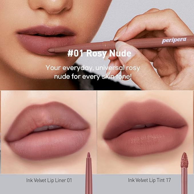 Peripera INK VELVET LIP LINER (001 ROSY NUDE) LIP