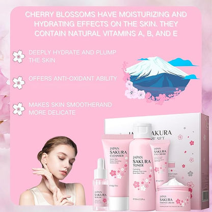 Sakura Skin Care Set, Women Gift
