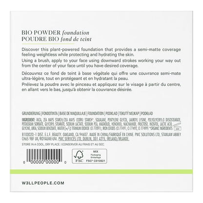 Well People Bio Powder Foundation, Lightweight & Hydrating Cruelty-free, 2W