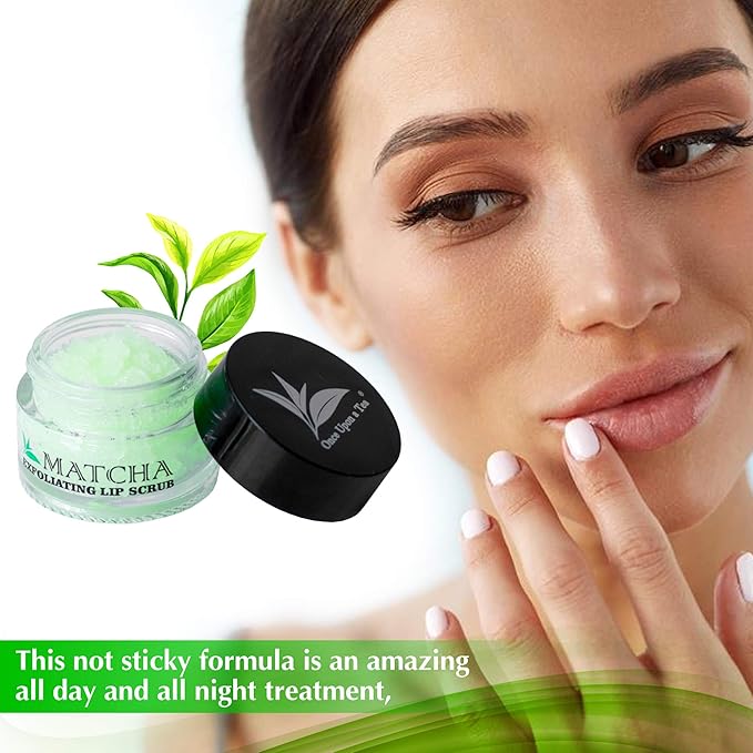 Exfoliating Green Tea Matcha Sugar Lip Polish