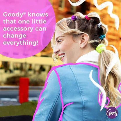 Goody Dentless Spiral Hair Ties, Cool Tones Phone Cord Coils - 5 Ct, Secure Hold Jelly Bands for Medium-Thick Hair for Women & Men
