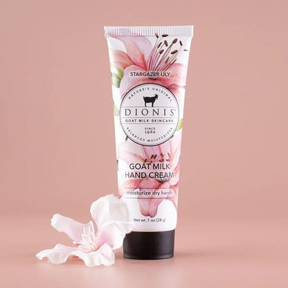 Dionis Goat Milk Skincare 1 oz Scented Hand Cream Set of 6, Moisturizing Lotion for Dry Skin, Good for Sensitive Skin, Cruelty-free and Paraben-free, Stargazer Lily