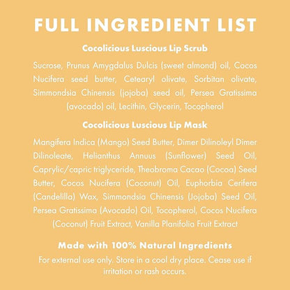 100% Natural Lip Scrub, Vegan Conditioning Gift