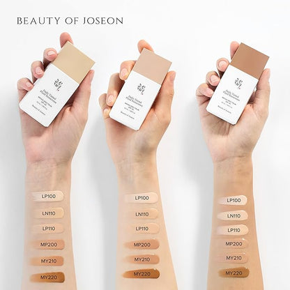 Beauty of Joseon Daily Tinted Fluid Sunscreen 12 Shades for Face Moisturizing Broad Spectrum SPF 40 Korean Skincare 50ml, 1.69 fl.oz #MY220