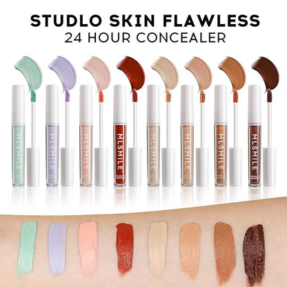 Color Liquid Conceal Contour Foundation, Waterproof 8 Colors Tone, 08