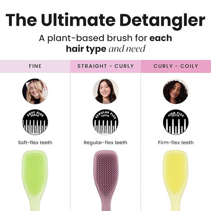 Tangle Teezer Plant-Based Ultimate Detangler Brush, Dry & Wet Hair Brush, Eliminates Knots & Reduces Breakage for All Hair Types, Earthy Purple
