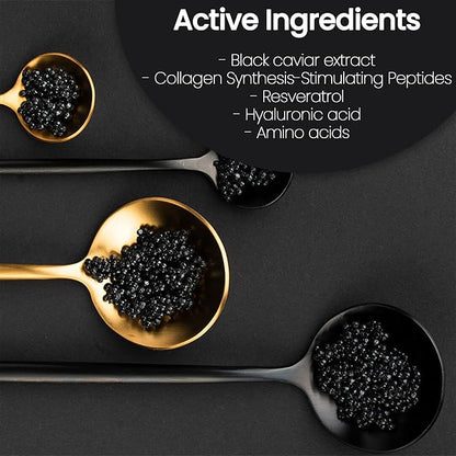 Caviar Face Moisturizer Regenerate Cream - Anti Aging Cream for Aging Spots, Facial Treatment with Hyaluronic Acid & Resveratrol, Facial Moisturizer for Any Type of Skin | (1.6 Oz)
