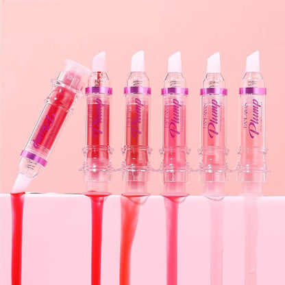 Plumping Lip Oil With Chili Extract - Fuller Lips Instantly! Ultra-Hydrating & Nourishing, Glossy Finish Lip Glow Oil, Lip Plumping Booster Plump, Smooth, and Define Your Lips Naturally (02 Baby Pink)