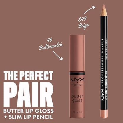 NYX PROFESSIONAL MAKEUP Butter Gloss Brown Sugar, Non-Sticky