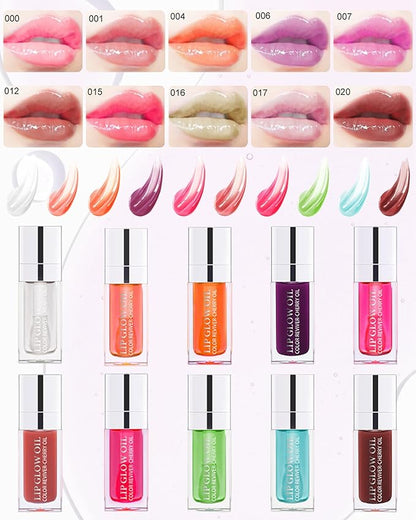Tinted Moisturizing Lip Glow Oil,Hydrating Plumping Gift