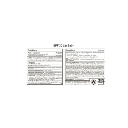 Sun Bum SPF 30 Sunscreen Lip Balm | Vegan and Hawaii 104 Act Compliant (Octinoxate & Oxybenzone Free) Broad Spectrum Natural Lip Care with UVA/UVB Protection |Kiwi Flavor| .15 oz