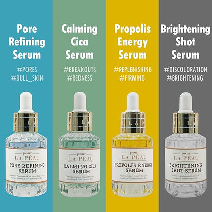 Brightening Shot Serum | Skin Brightening Serum for Face | Organic Face Moisturizer Hyperpigmentation Serum | Hydrating Face Serum for Glowing Skin | Face Brightening Serum (1.01 Fl. Oz)